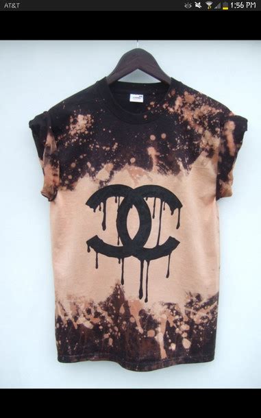 chanel bleached t shir